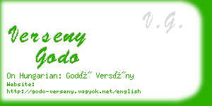 verseny godo business card